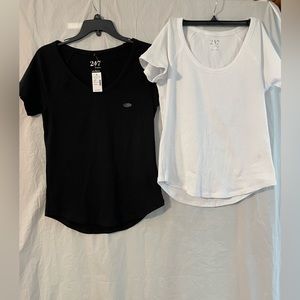 Maurice’s 24/7 ribbed tees (2) size L